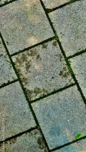 stone floor on the sidewalk