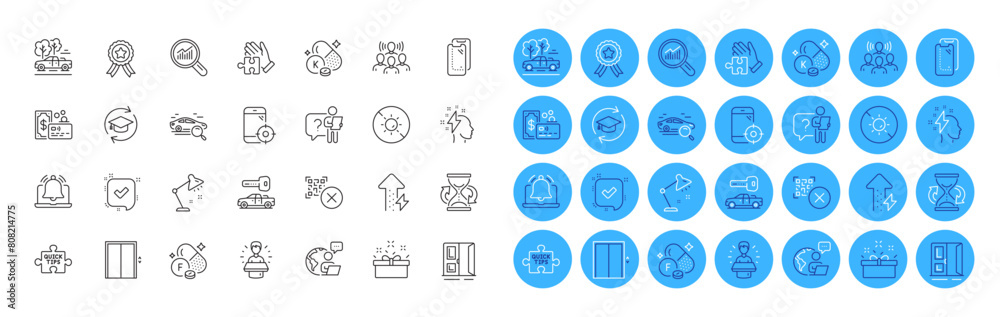 Open door, Hourglass and Pickup line icons pack. Table lamp, Search car, Brainstorming web icon. Puzzle, Search employee, No sun pictogram. Fluorine mineral, Card, Winner ribbon. Vector Open door, Hourglass and Pickup line icons pack. Table lamp, Search car, Brainstorming web icon. Puzzle, Search employee, No sun pictogram. Fluorine mineral, Card, Winner ribbon. Vector