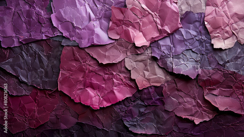 Wallpaper Mural Crumpled paper texture in purple tones. Torontodigital.ca