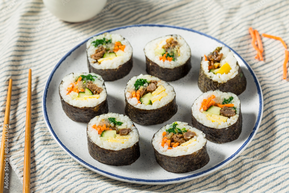 Homemade Korean Kimbap Rolls Homemade Korean Kimbap Rolls