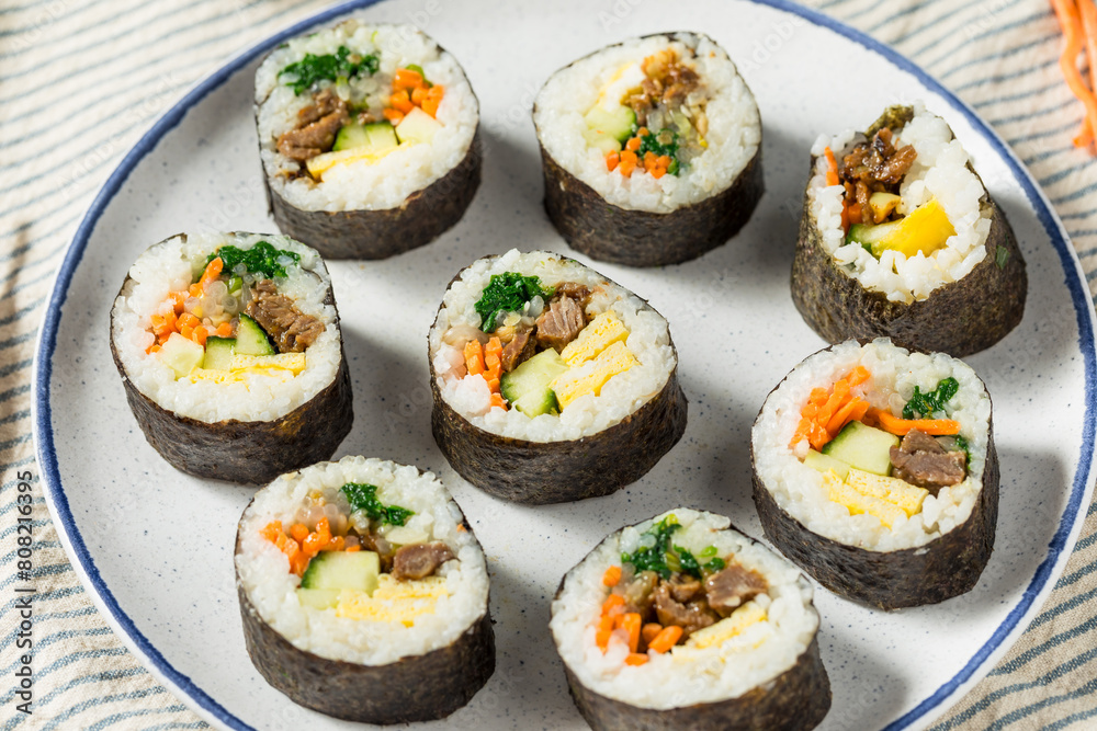 Homemade Korean Kimbap Rolls Homemade Korean Kimbap Rolls