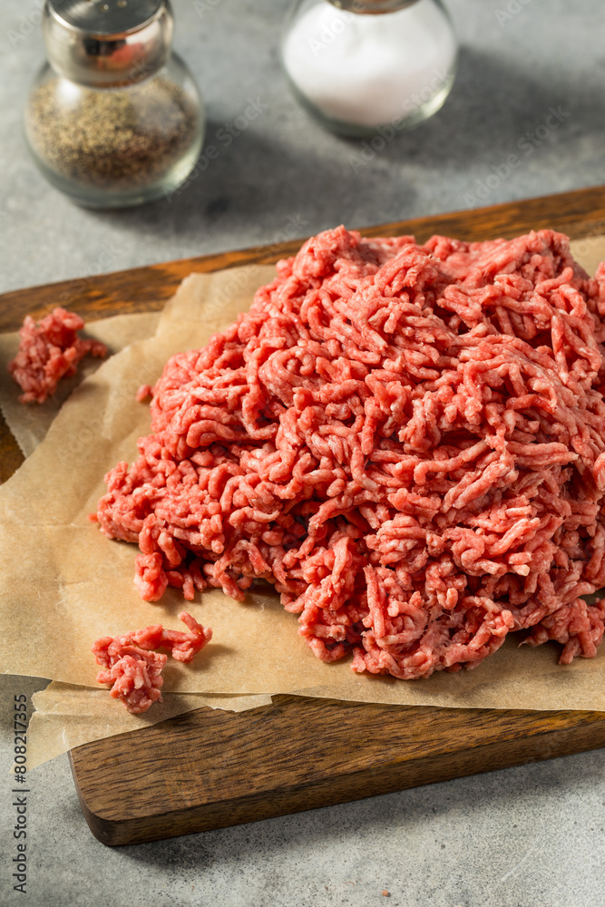 Organic Grass Fed Raw Chuck Ground Beef Organic Grass Fed Raw Chuck Ground Beef