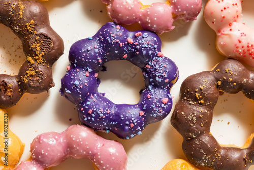 Colorful Homemade Mochi Donuts