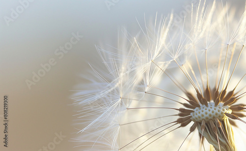 Delicate Dandelion Seed Head Close-Up