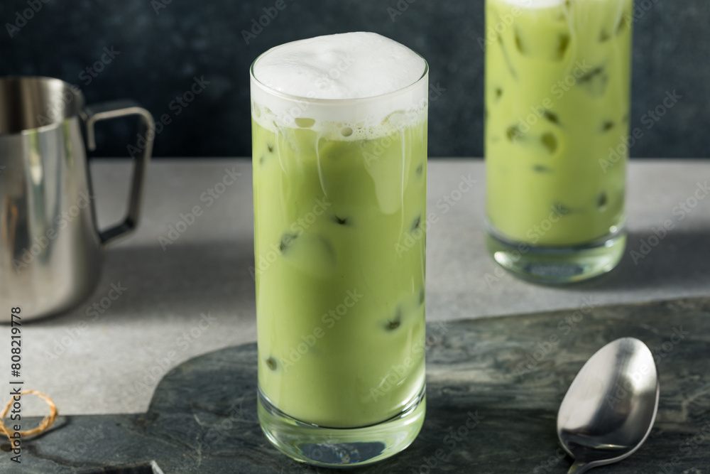 Refreshing Cold Foam Iced Matcha Latte Refreshing Cold Foam Iced Matcha Latte