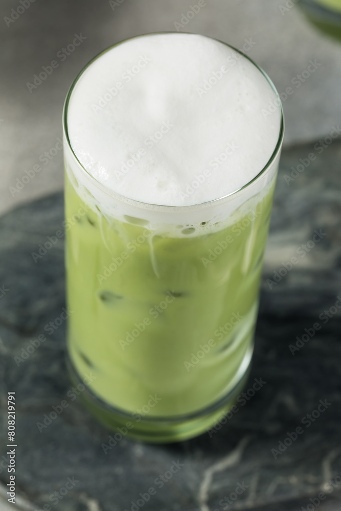 Refreshing Cold Foam Iced Matcha Latte Refreshing Cold Foam Iced Matcha Latte