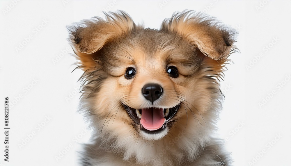 Cheerful Companion: Smiling Puppy Radiating Happiness Cheerful Companion: Smiling Puppy Radiating Happiness