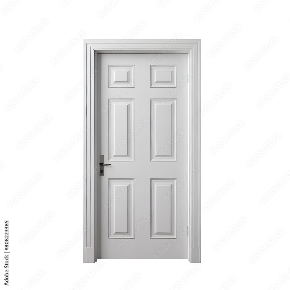 white door isolated on transparent background white door isolated on transparent background