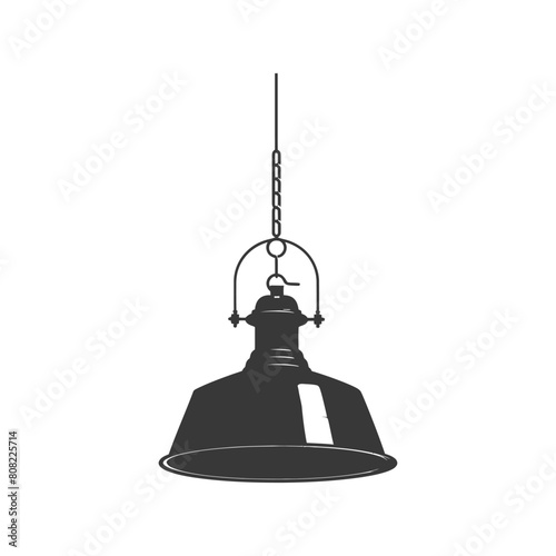 Silhouette Vintage hanging lamp industrial style black color only