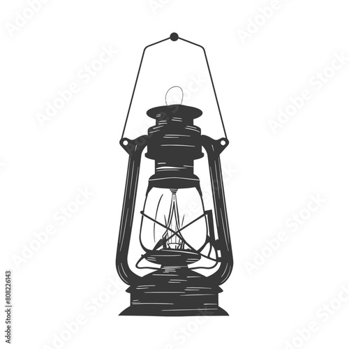 Silhouette Vintage lantern pendant lamp industrial style black color only