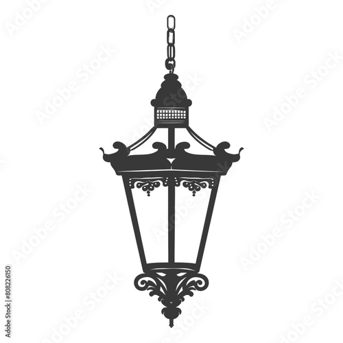 Silhouette Vintage hanging lamp industrial style black color only