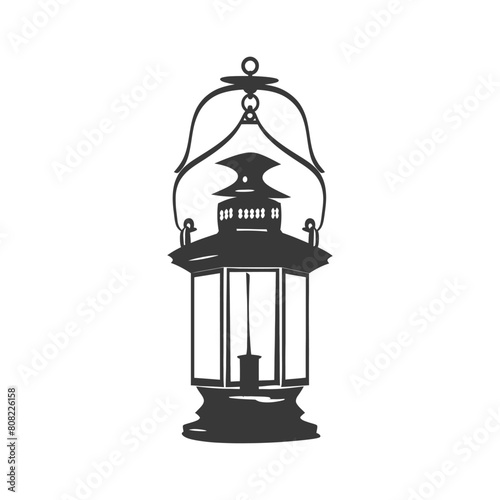Silhouette Vintage lantern pendant lamp industrial style black color only