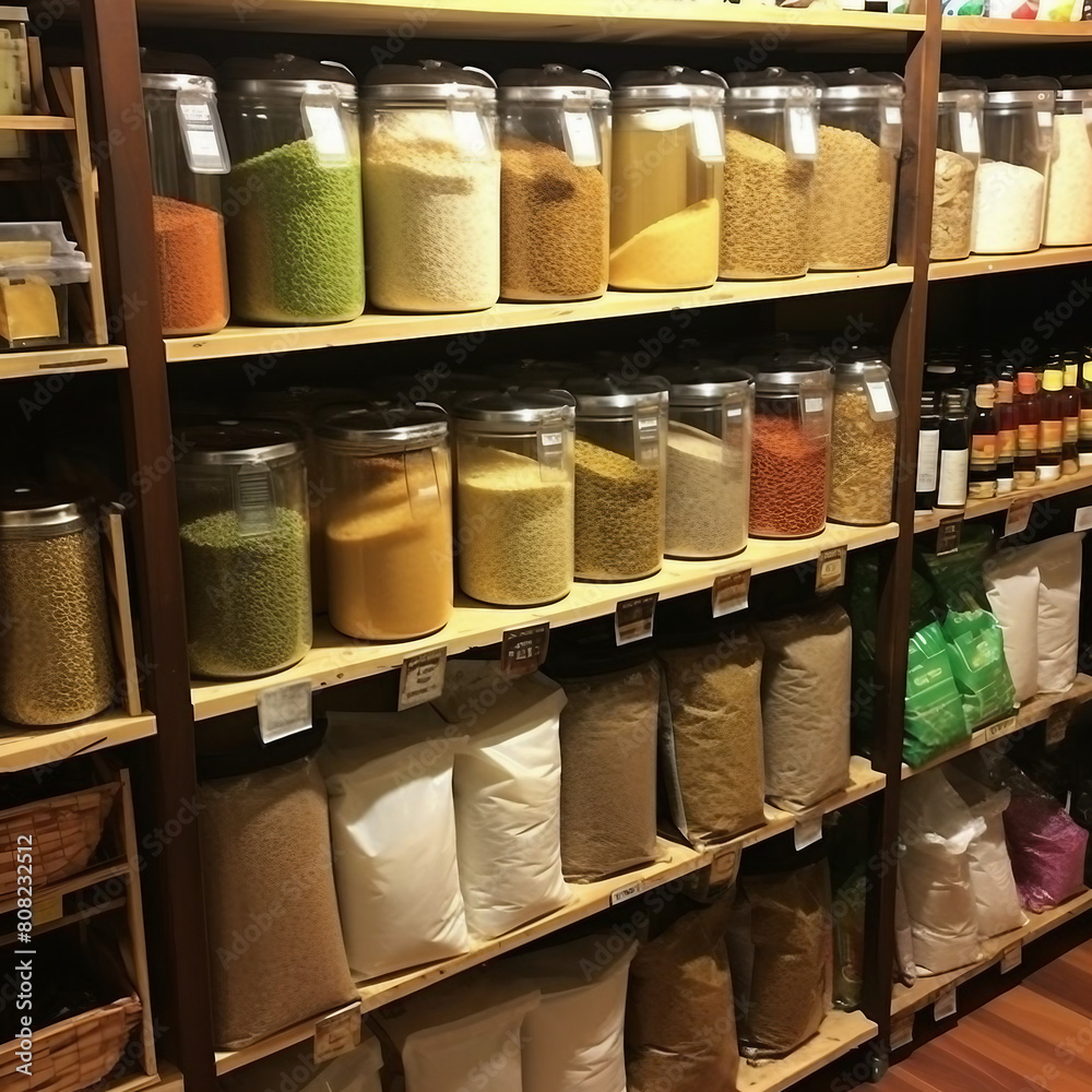 bulk food store and zero-waste grocery shopping