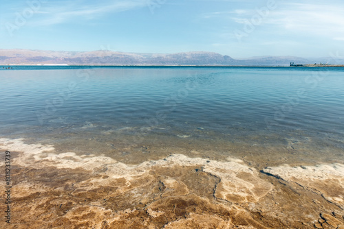 beautiful view of the Dead Sea  amazing landscapes of Israel