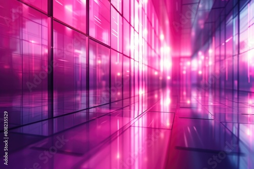Dynamic Light Grid  Cybernetic Elegance in Violet