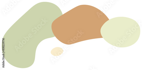 Abstract shape style, nature organic. Vector illustration. 