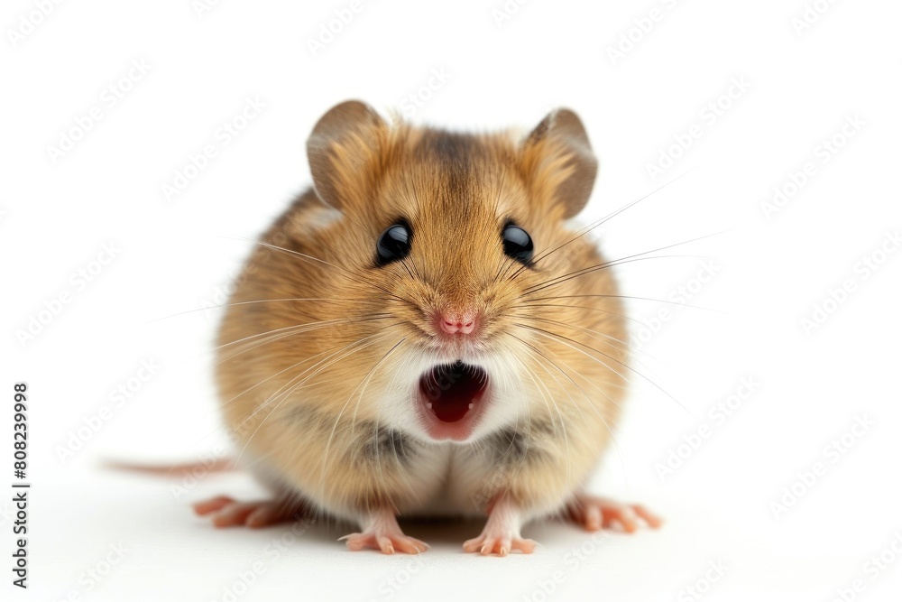 Adorable Mouse Reacting to Surprise