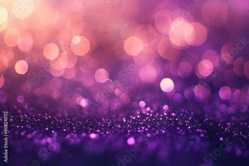 Elegant Nostalgia: Purple Glitter Glow