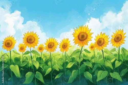 Golden Splendor  Sunflowers in Summer