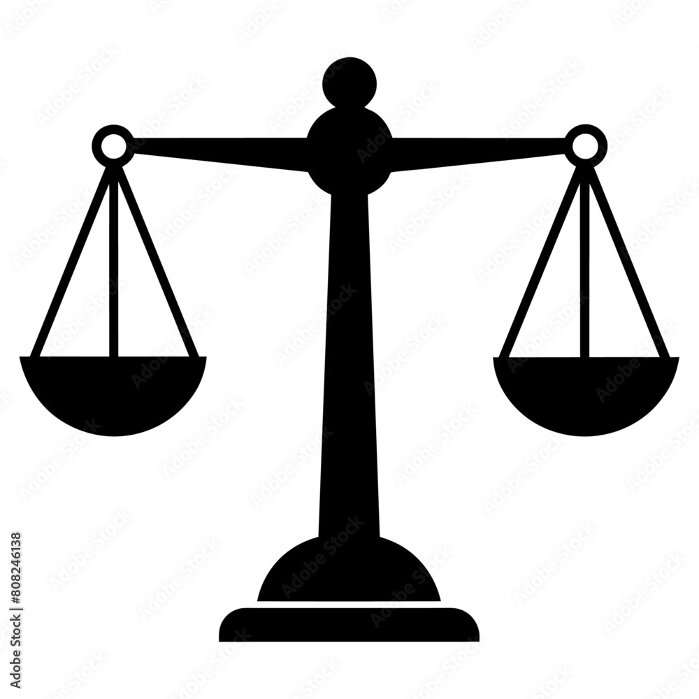 weight balance scale silhouette on a solid white background (12) weight balance scale silhouette on a solid white background (12)