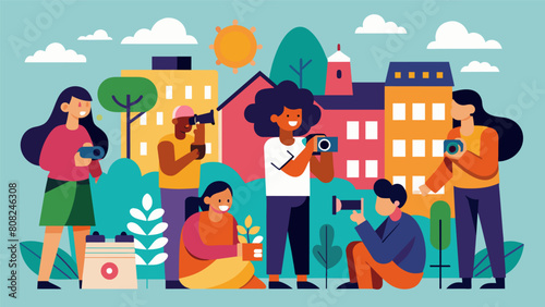 A neighborhood association organizes a photography contest encouraging residents to capture the beauty and diversity of their community through their.