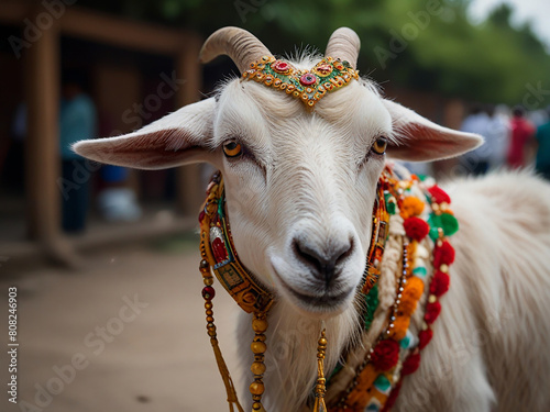 goat on the farm,eid gembel sacrifice wedhus healthy goat adha,photo Goat aladha Indonesia Islamic festive 2024 Eid concept Bogor Qurban animal