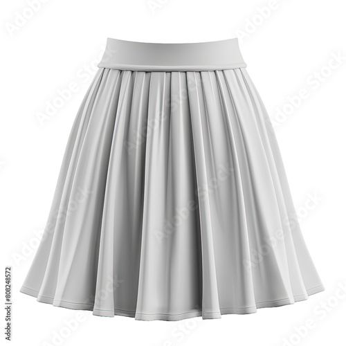 White skirt on transparent or white background