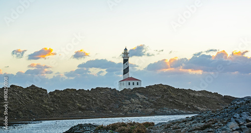 Sunrise on Lighthouse Cap de Favatrix