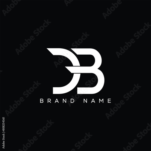 DB letter logo design. DB business and real estate monogram logo vector template.