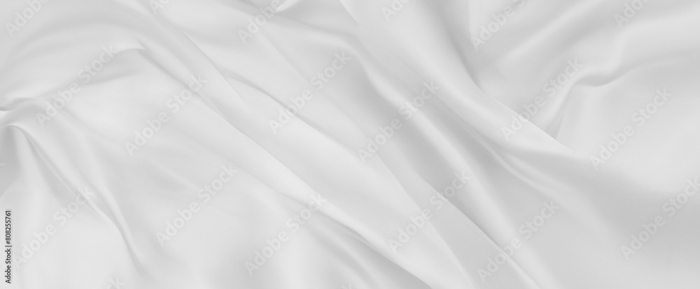Luxurious White Silk Fabric Texture Background