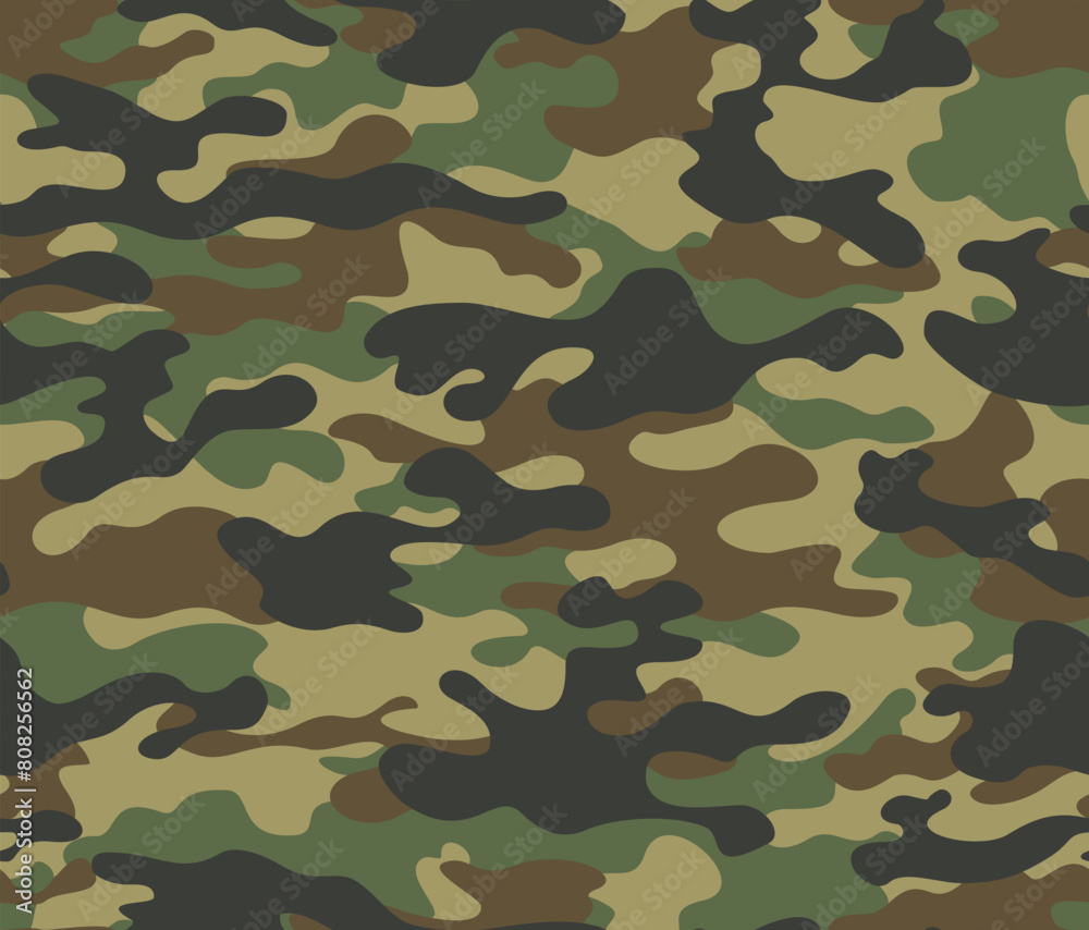 Fototapeta premium modern camouflage military pattern, vector illustration for textiles, fashion print