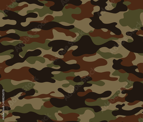  Modern camouflage military texture, pattern repeat, army background