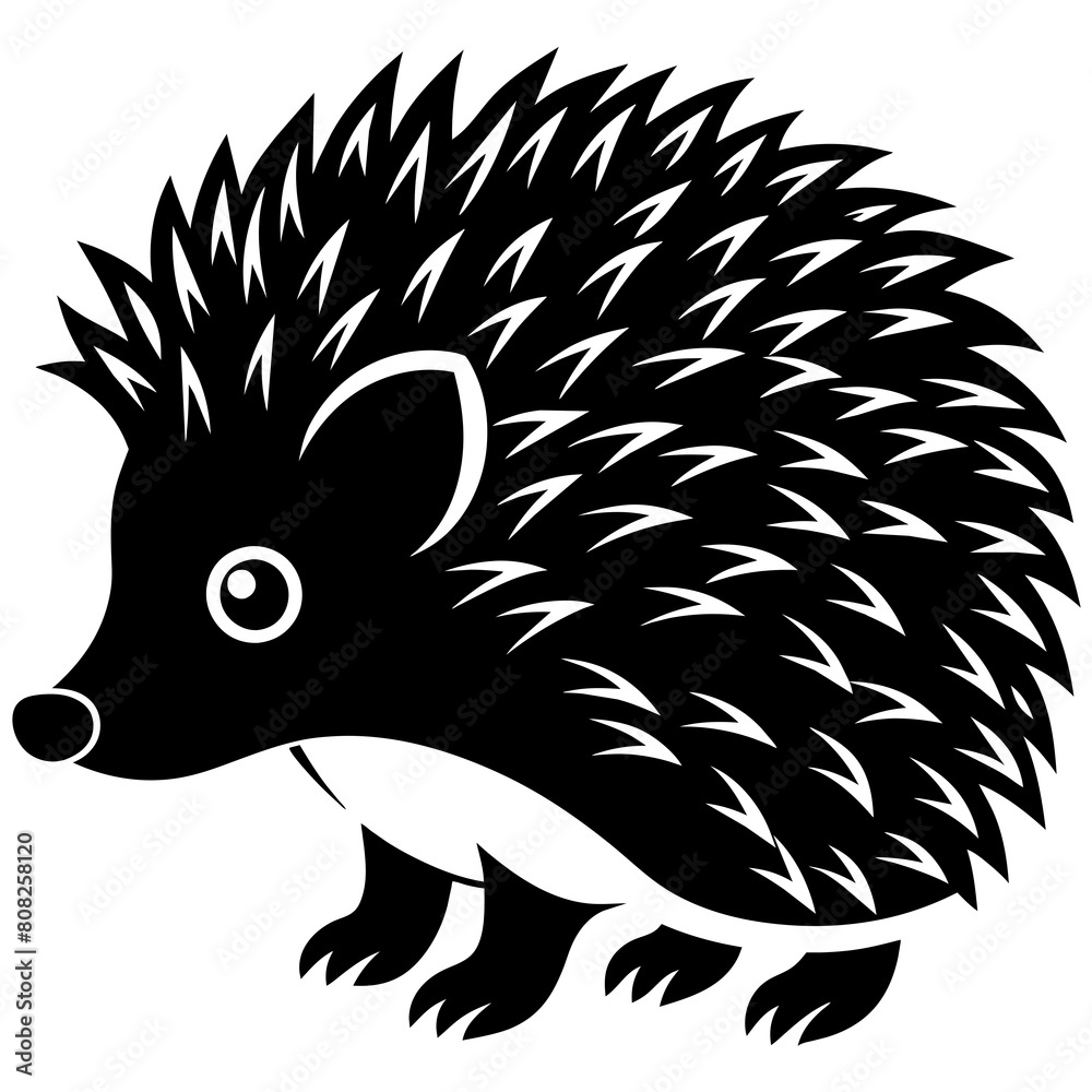 Hedgehog vector silhouette Hedgehog vector silhouette