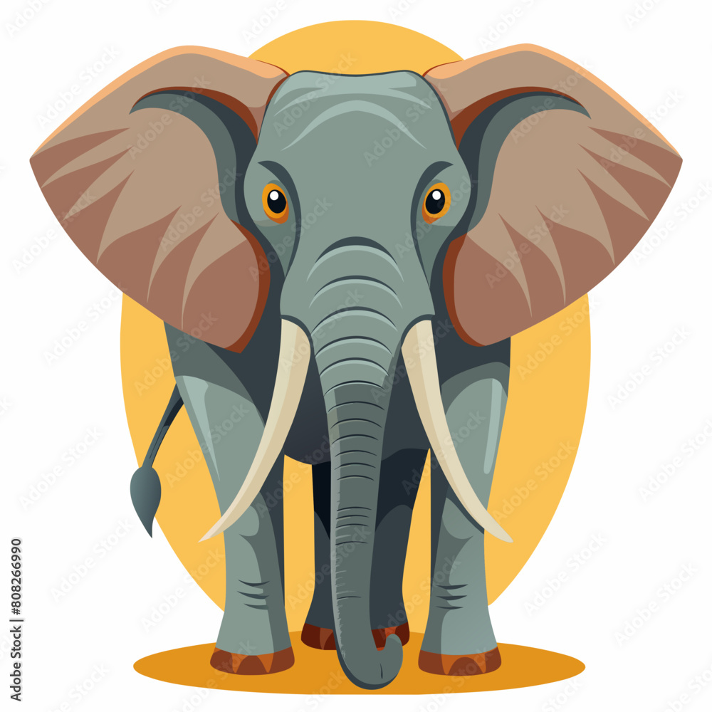 A animal-elephant logo icons vector illustration A animal-elephant logo icons vector illustration