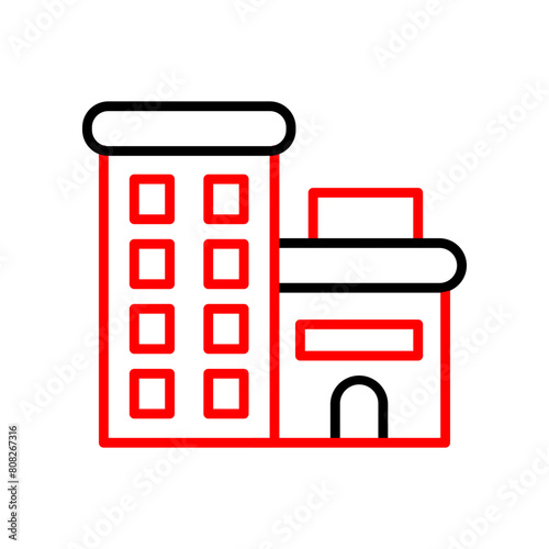 Appartment  Vector Line Two Color Icon