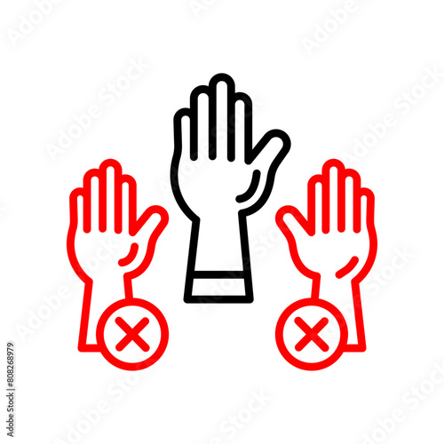 Quadro em tela Absenteeism  Vector Line Two Color Icon