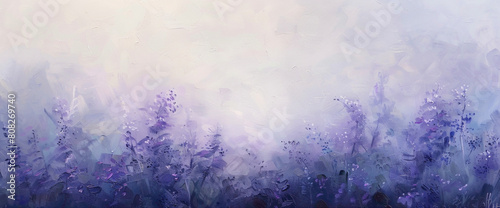 Layers of lavender and periwinkle blending softly  like the delicate strokes of a painter s brush on a tranquil morning.