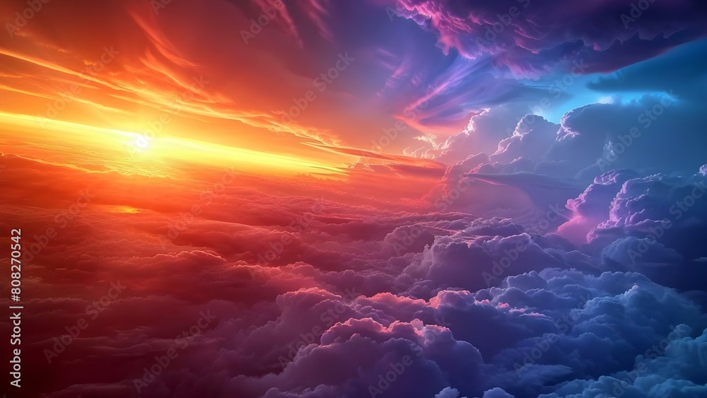 Sunrise illuminating dynamic clouds showcasing beauty of earths atmosphere meteorology and climate research. Concept Sunrise, Cloud Formation, Dynamic Atmosphere, Meteorology Research, Climate Beauty Sunrise illuminating dynamic clouds showcasing beauty of earths atmosphere meteorology and climate research. Concept Sunrise, Cloud Formation, Dynamic Atmosphere, Meteorology Research, Climate Beauty