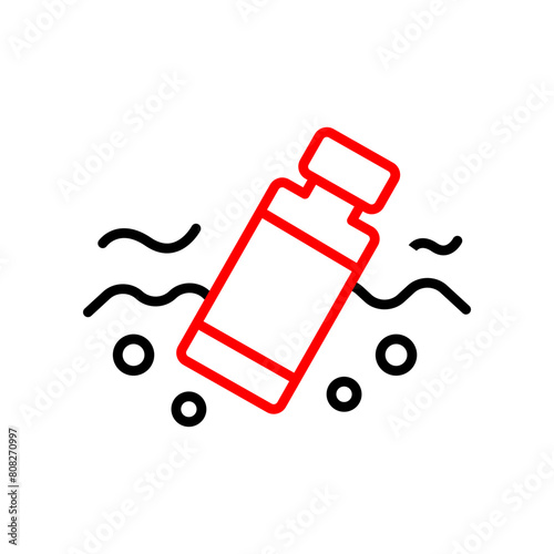 Plastic  Vector Line Two Color Icon