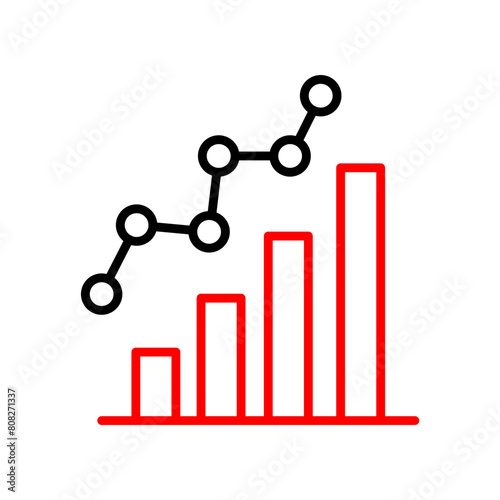 Statisctics  Vector Line Two Color Icon