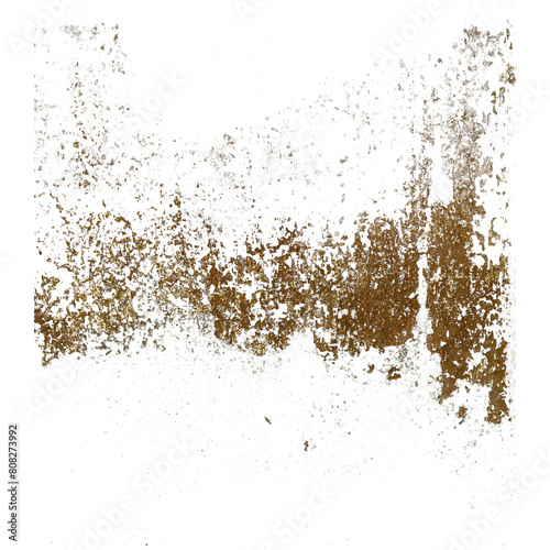 Random paint and rust stains on sheet metal