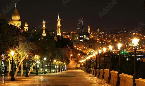 Bright nights of Baku photo