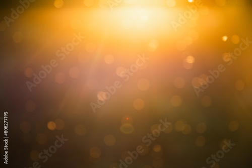 warm summer background with bokeh lights