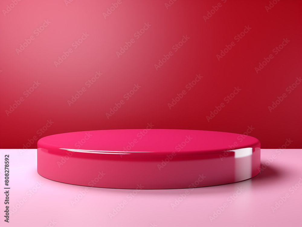 3D Bright Ruby Podium on Light Bright Ruby Background
3D Bright Ruby Podium on Light Bright Ruby Background