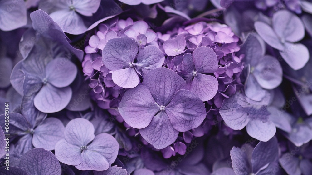 A field of vibrant purple flowers surrounds a central cluster of purple blooms A field of vibrant purple flowers surrounds a central cluster of purple blooms