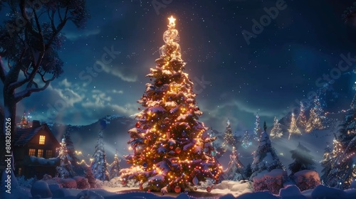 there was a magical Christmas tree that came to life on Christmas Eve