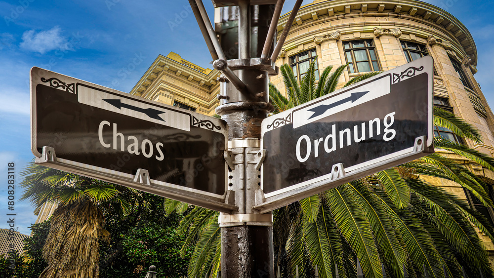 Signposts the direct way to order versus chaos