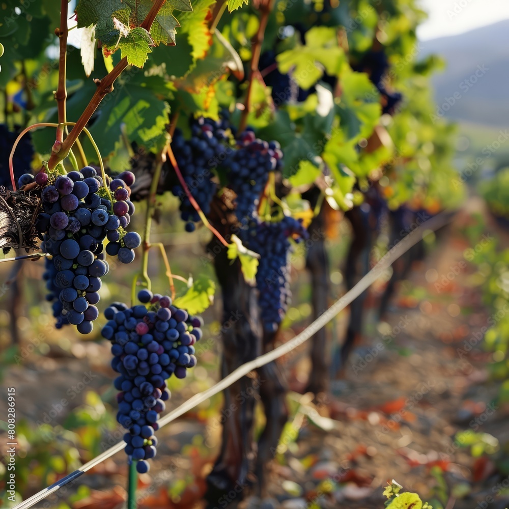 Wander through a vineyard during a grape harvest festival