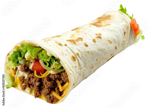 PNG  Burito burrito food white background.