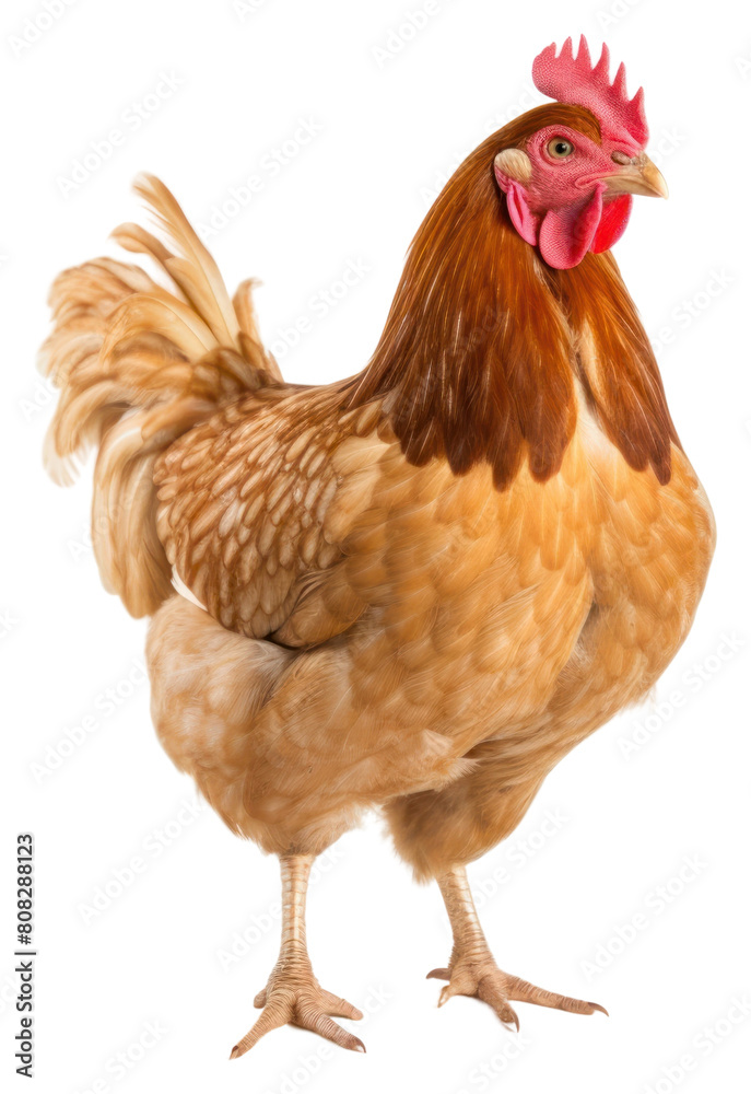 Fototapeta premium PNG Beautiful chicken poultry animal.